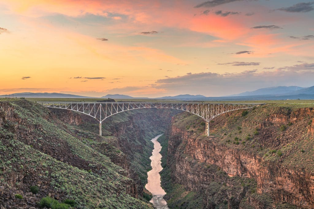 The Best Things to do in Taos NM - including visiting the famous Rio Grande Bridge & Canyon