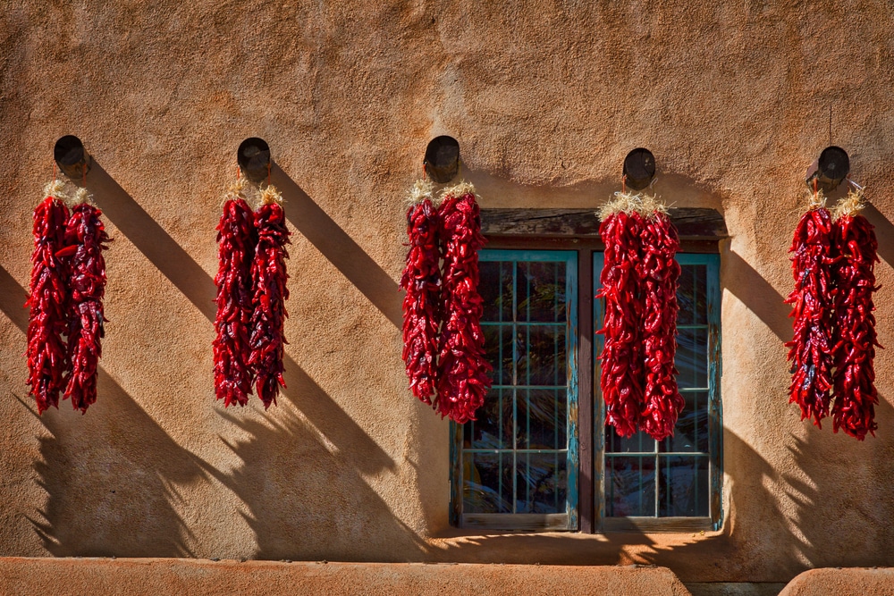 Red Chile's and beautiful adobe architecture combine at the Rancho de Chimayó - one of the best restaurants in New Mexico