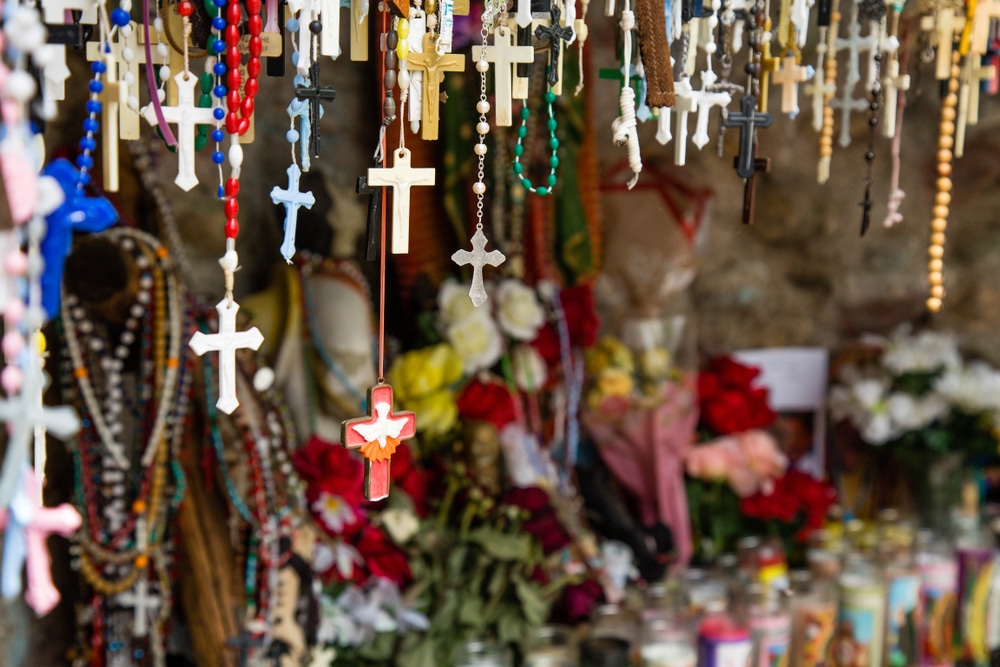 Rosaries at the Santuario de Chimayó in northern New Mexico